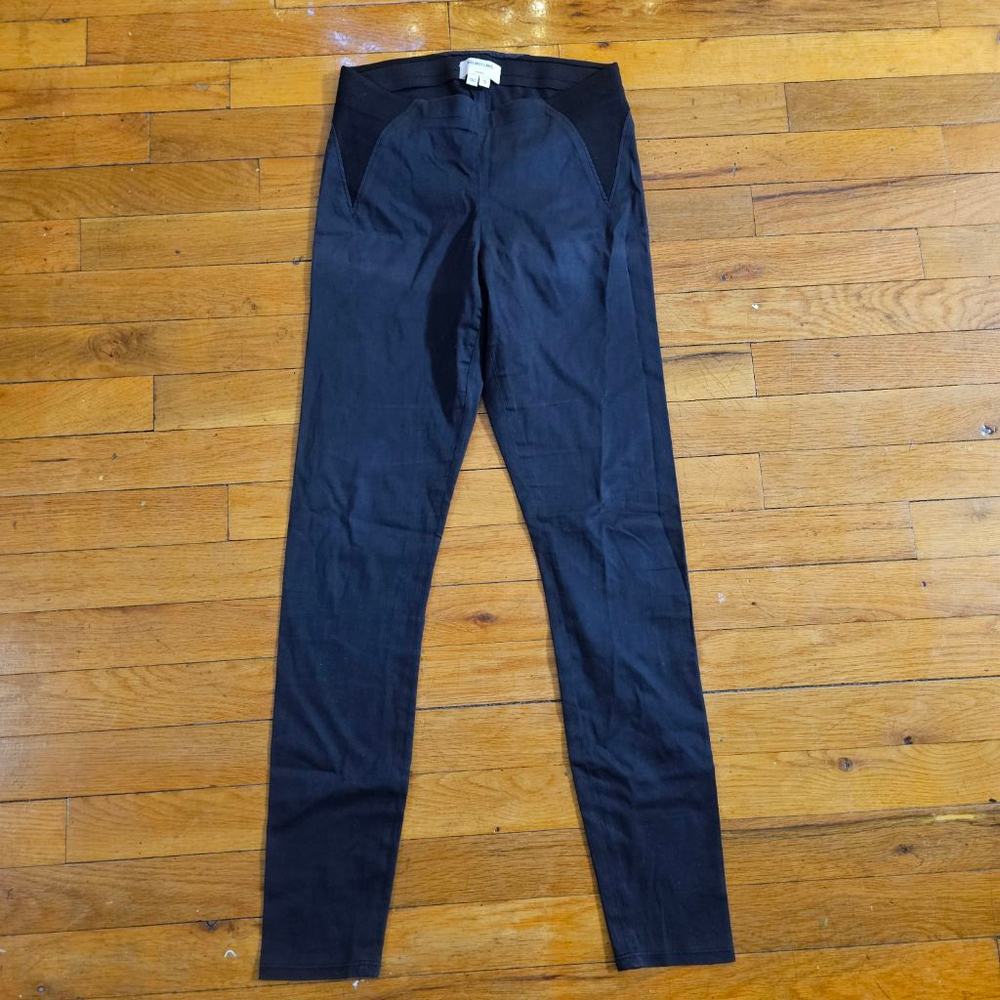 Helmut Lang Black Cotton Elastane Leggings Pants Womens Size Small